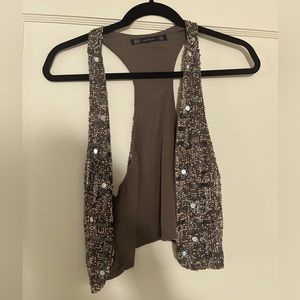 Zara beaded vest